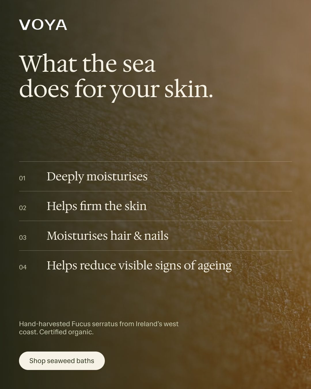 What the sea does for your skin.